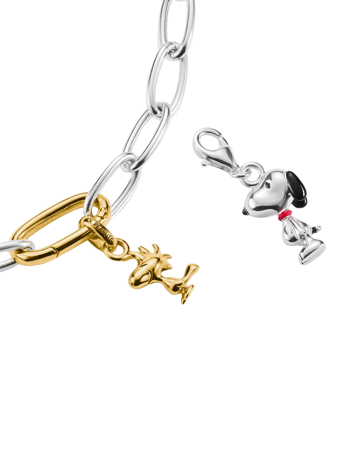THOMAS SABO Snoopy charm silver and black enamel, UK version