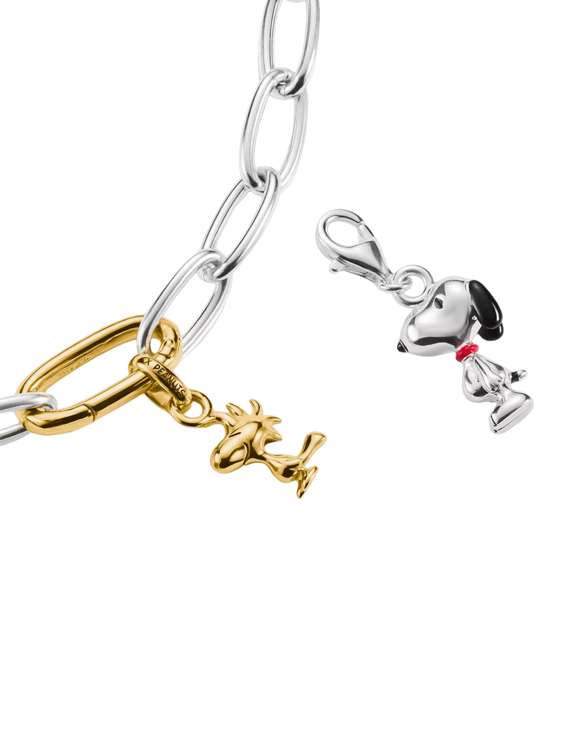 THOMAS SABO Snoopy charm silver and black enamel, UK version