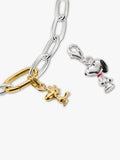 THOMAS SABO Snoopy charm silver and black enamel, UK version