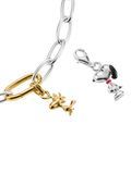 THOMAS SABO Snoopy charm silver and black enamel, UK version