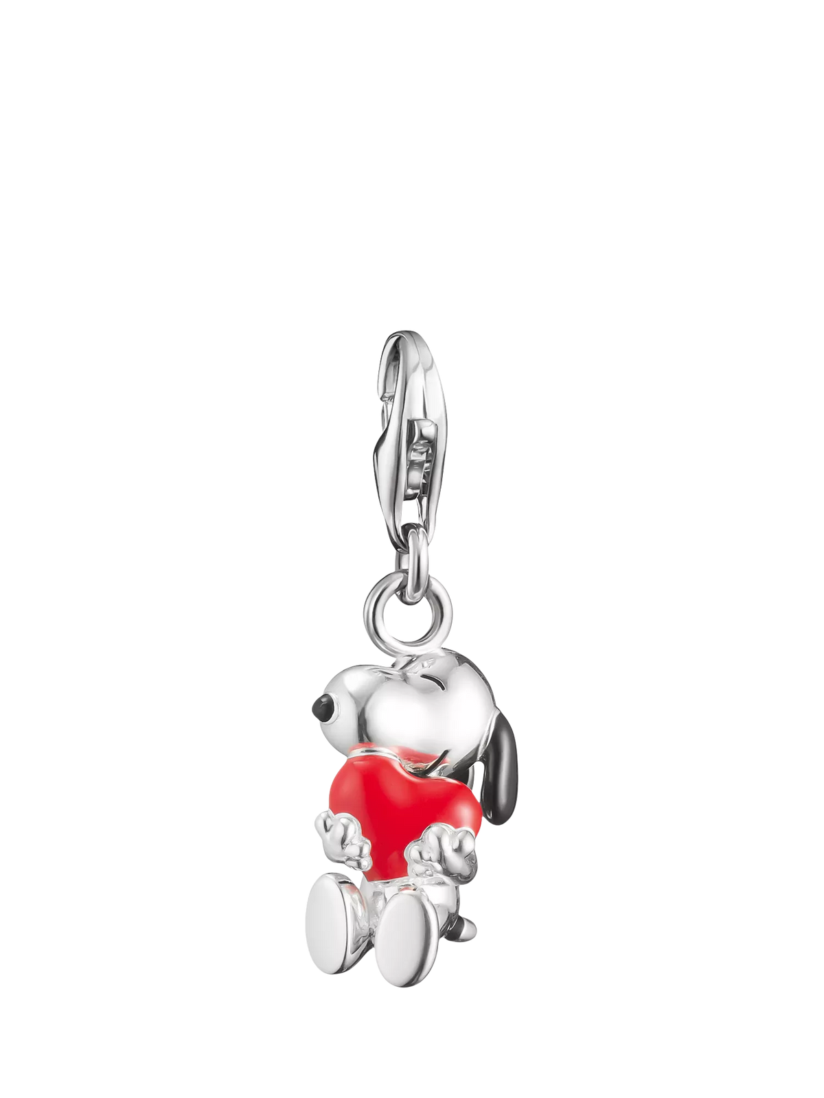 THOMAS SABO Snoopy Heart charm silver and red enamel, UK version