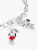 THOMAS SABO Snoopy Heart charm silver and red enamel, UK version