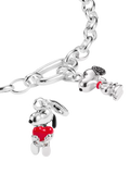 THOMAS SABO Snoopy Heart charm silver and red enamel, UK version