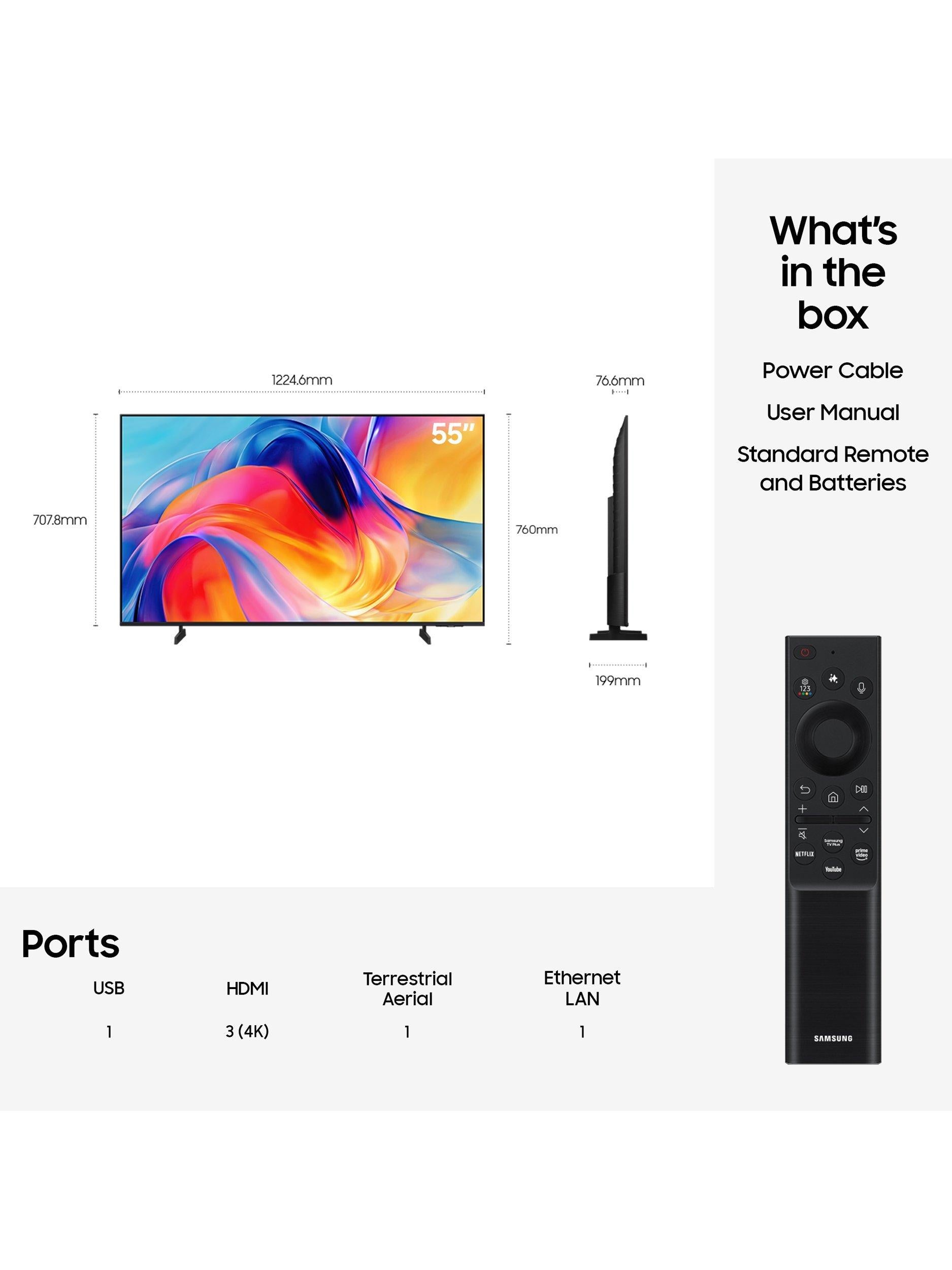 Samsung Mini LED TV UE55M72H 55 inch, UK version