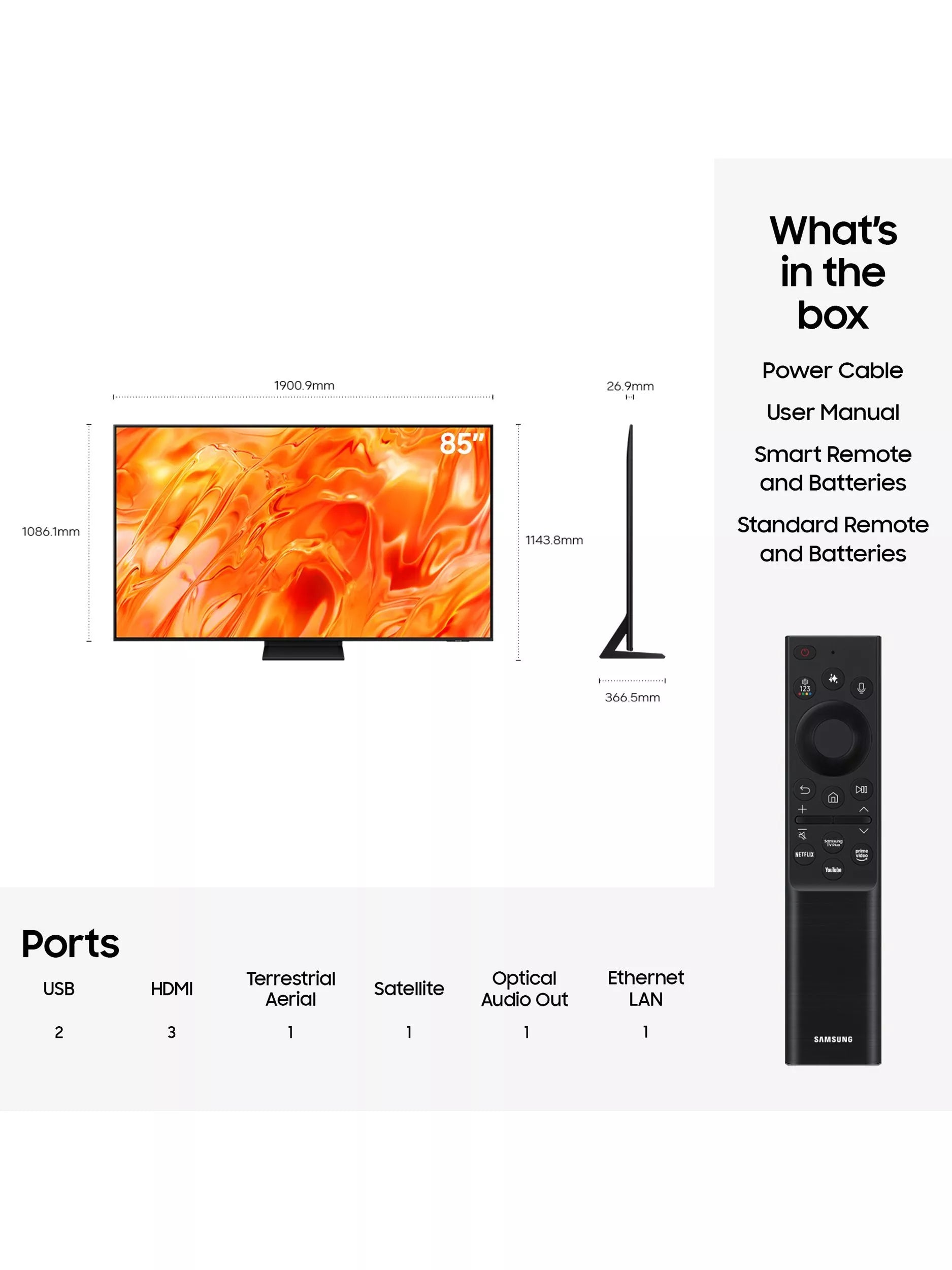 Samsung Neo QLED 4K Smart TV 85 inch (British brand)