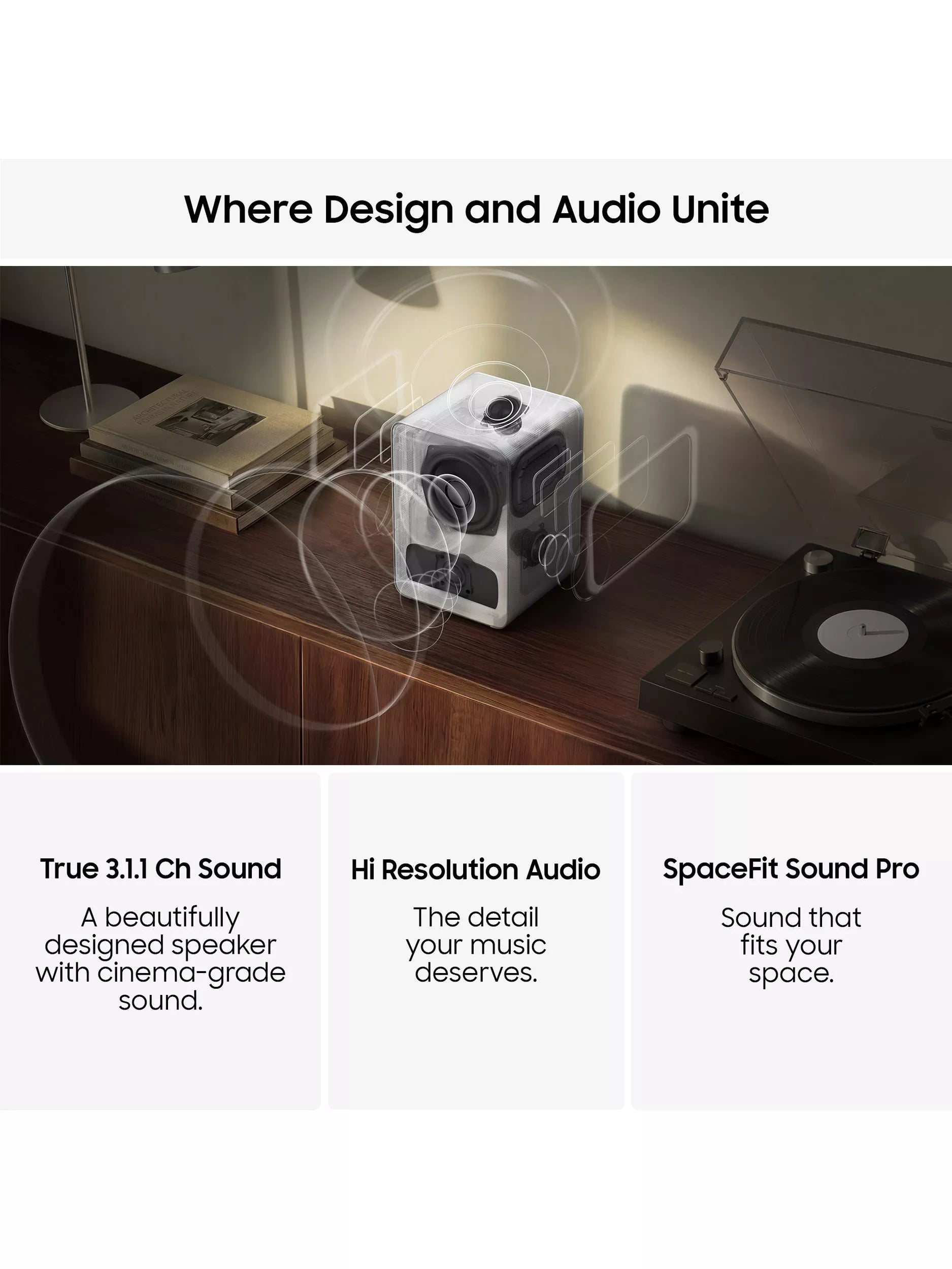 Samsung Music Studio 7 smart speaker White (British brand)