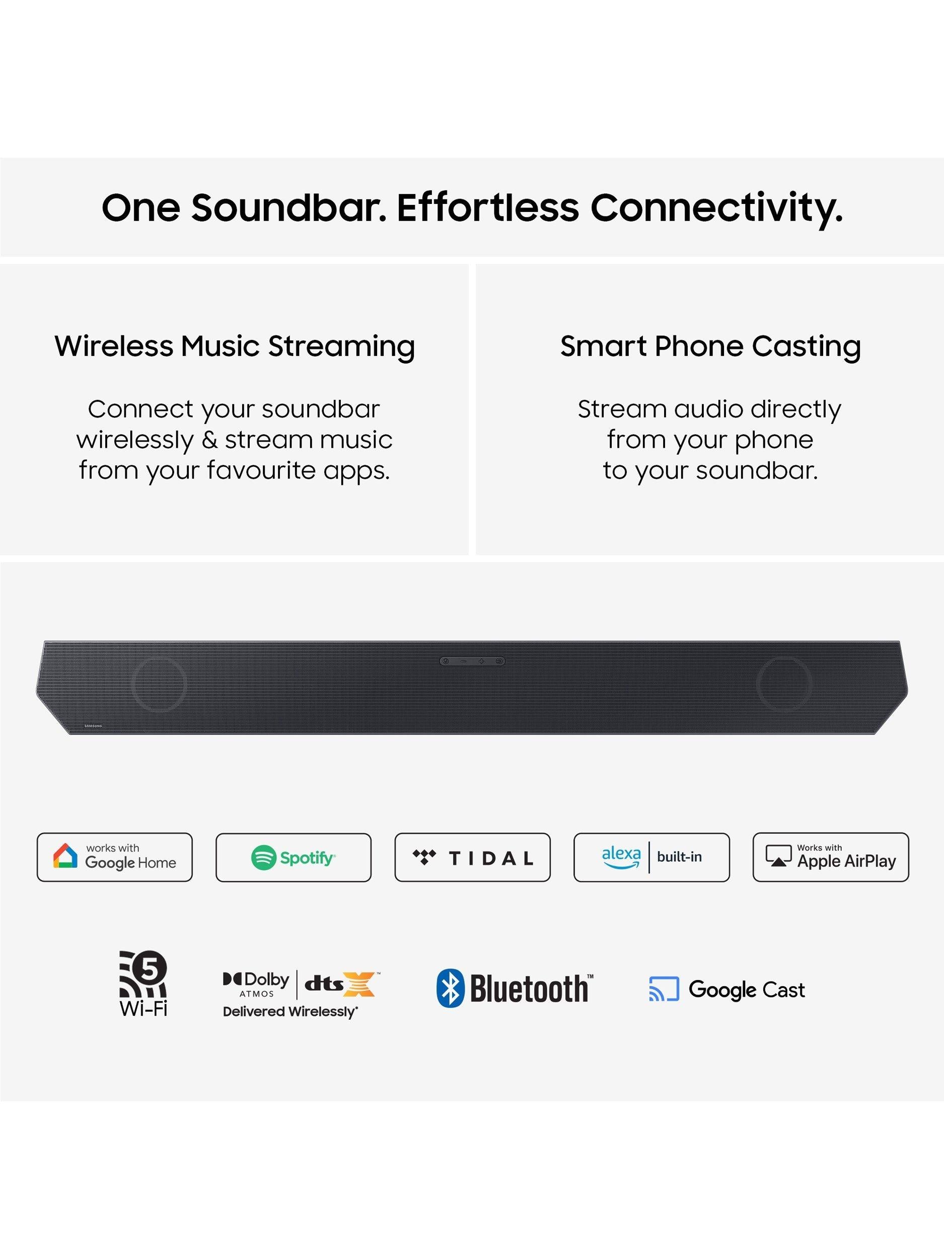 Samsung HW-Q600H soundbar Dolby Atmos wireless subwoofer - British product