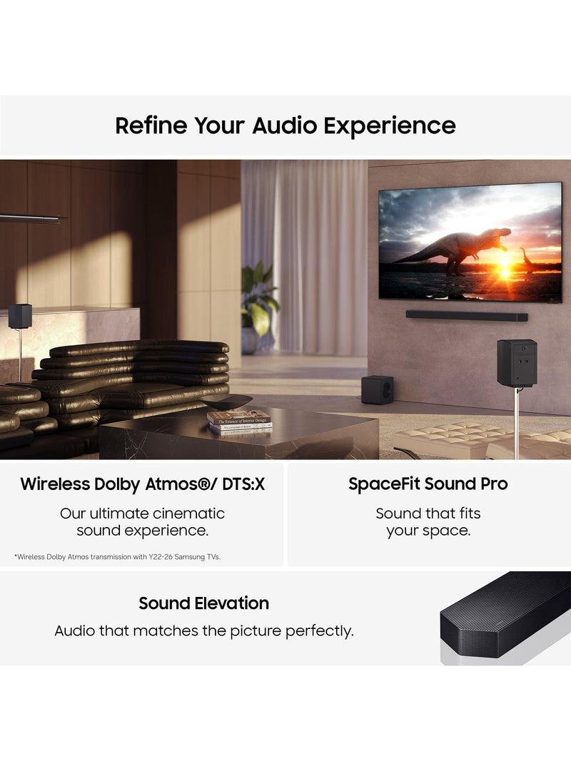 Samsung HW-Q990H soundbar with wireless subwoofer (British brand)
