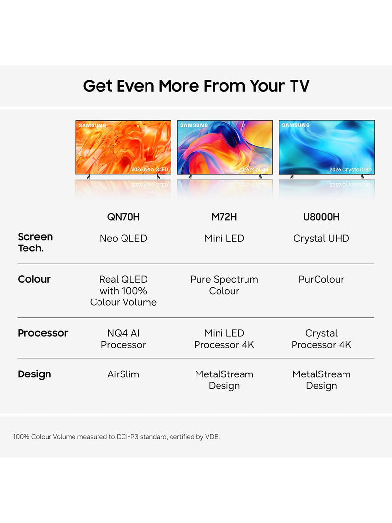 Samsung M72H Mini LED 43 inch 4K TV (British brand)