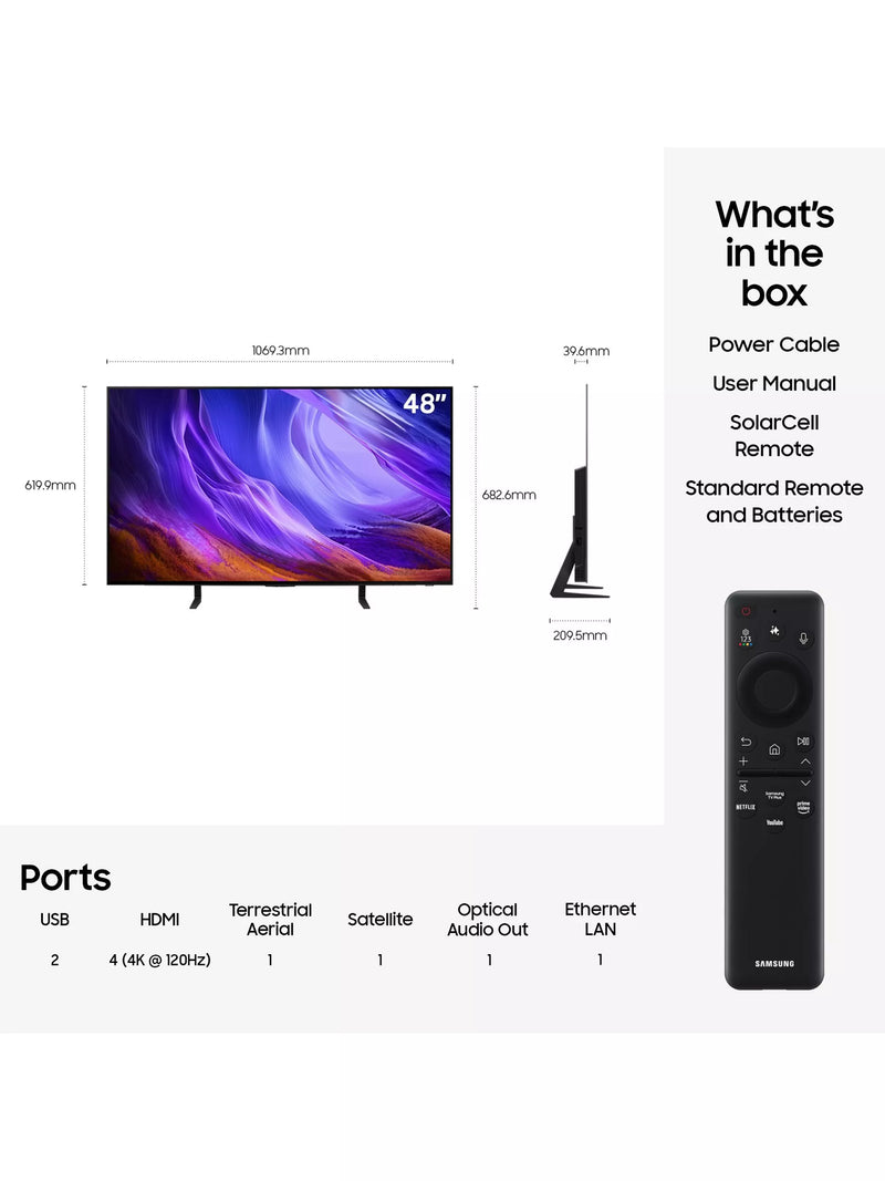 Samsung 48 inch OLED 4K Smart TV, UK version