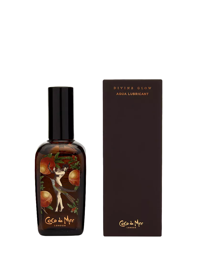 Coco de Mer Divine Glow water-based lubricant, imported from the UK