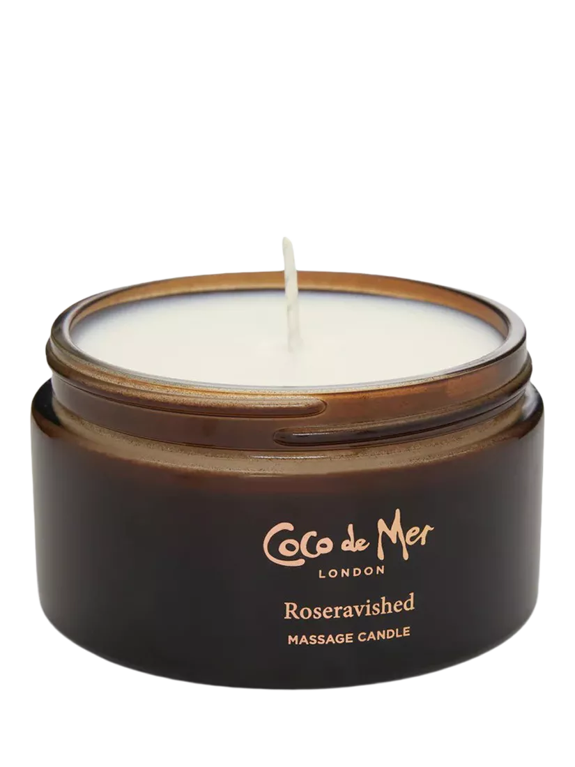 Coco de Mer Roseravished massage candle - British product