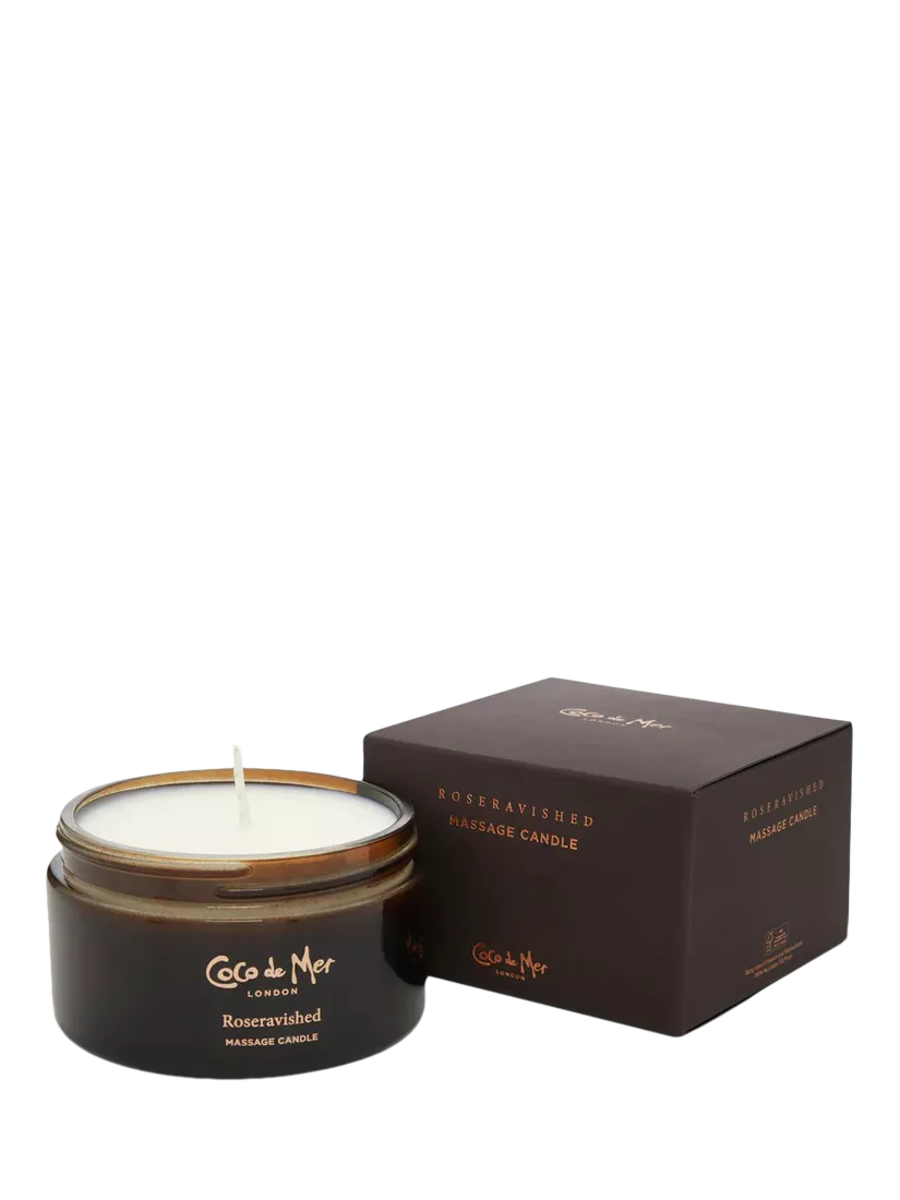 Coco de Mer Roseravished massage candle - British product