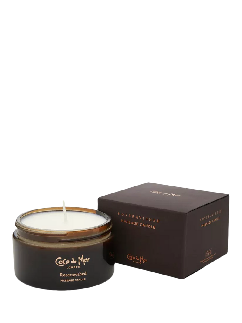 Coco de Mer Roseravished massage candle - British product