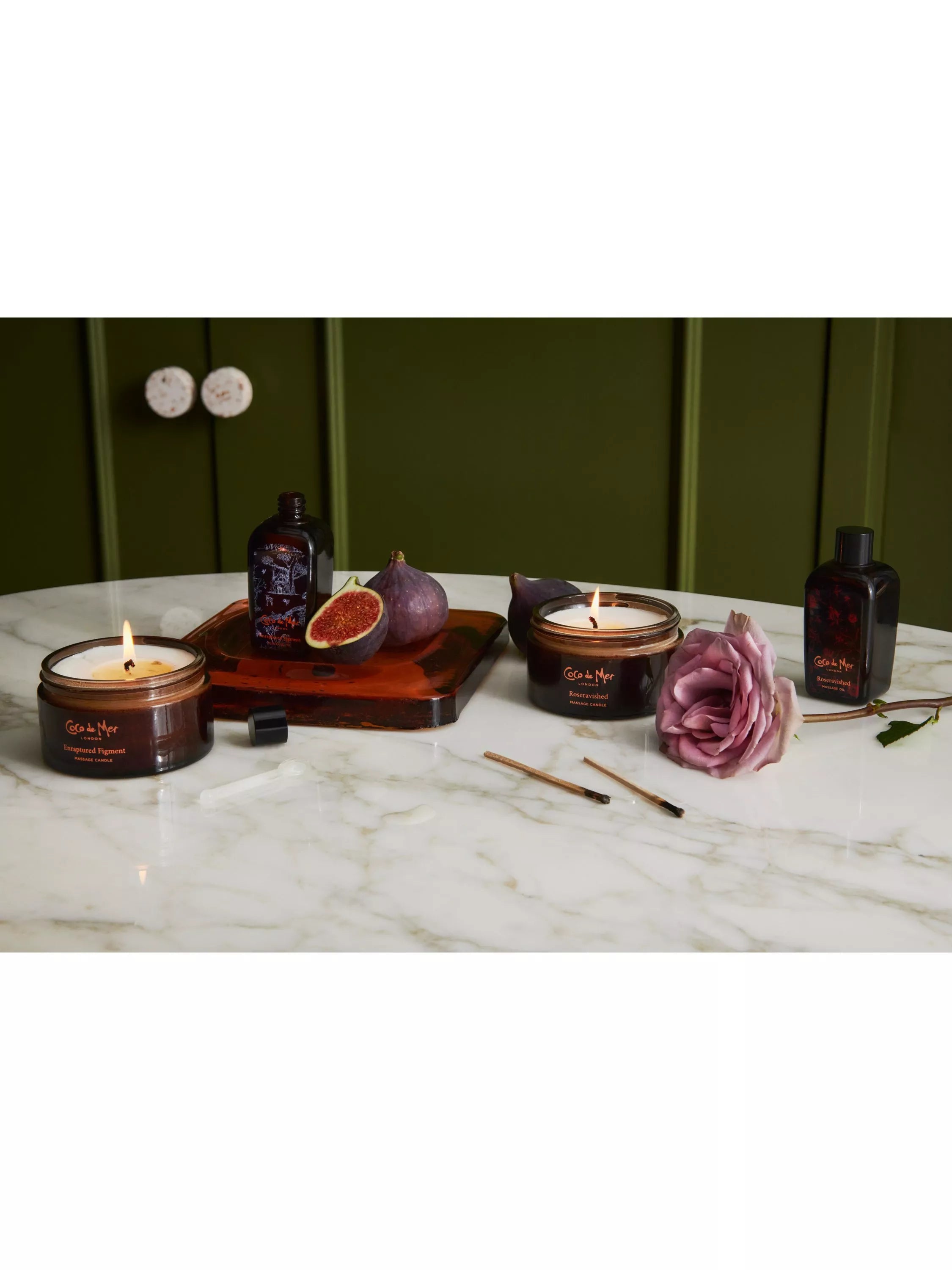 Coco de Mer Roseravished massage candle - British product
