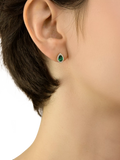 IBB 9ct yellow gold pear stud earrings, UK version
