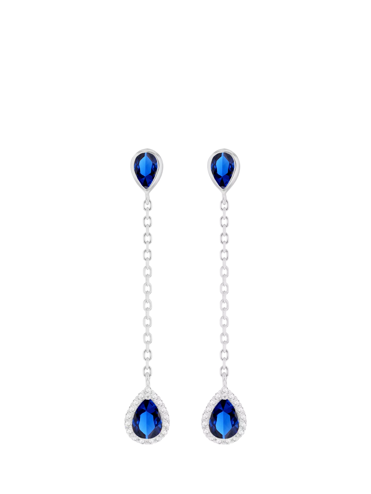 IBB cubic zirconia teardrop earrings, UK version