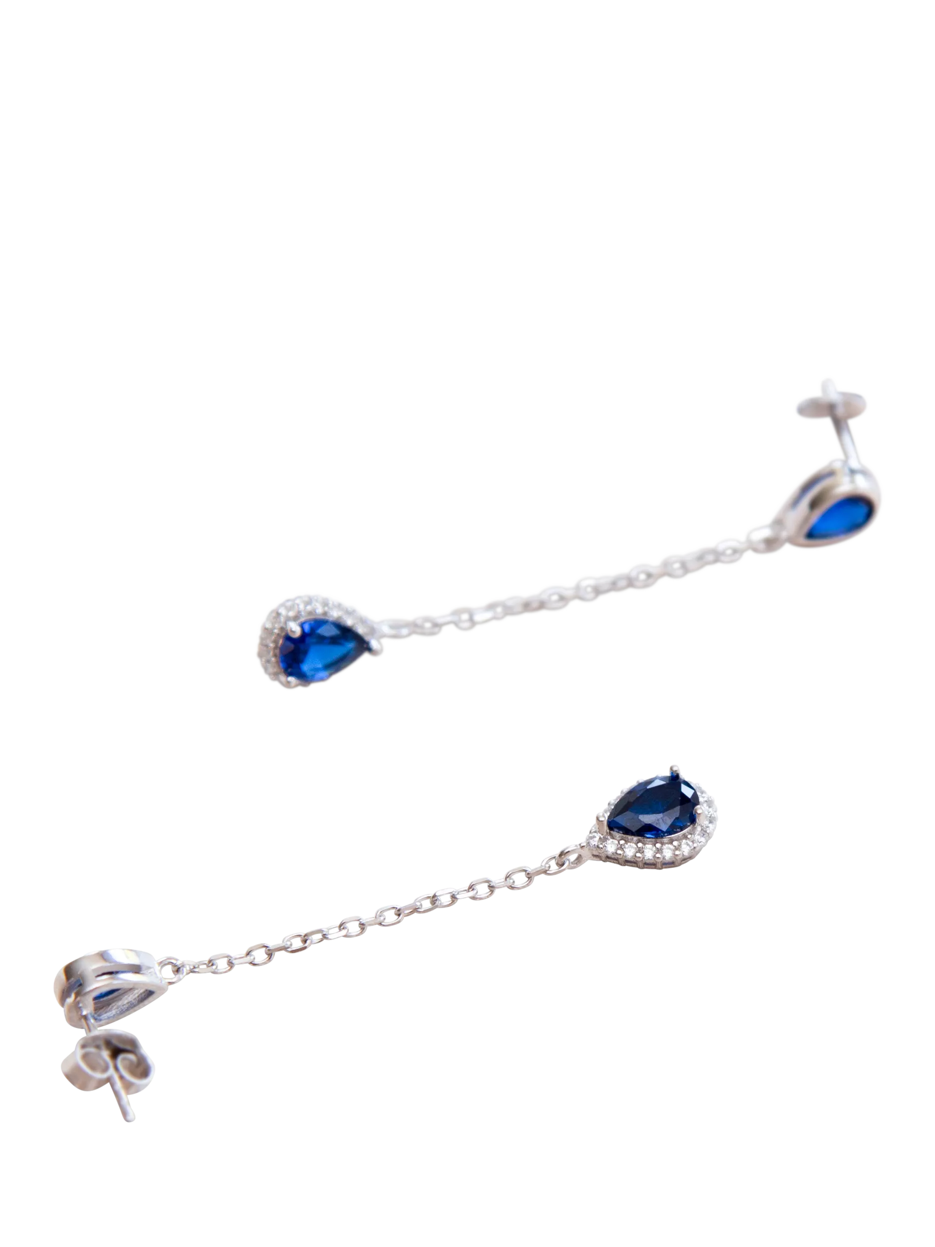IBB cubic zirconia teardrop earrings, UK version