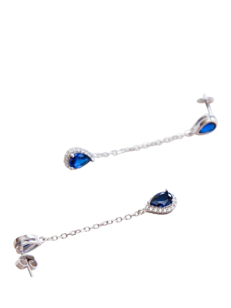 IBB cubic zirconia teardrop earrings, UK version