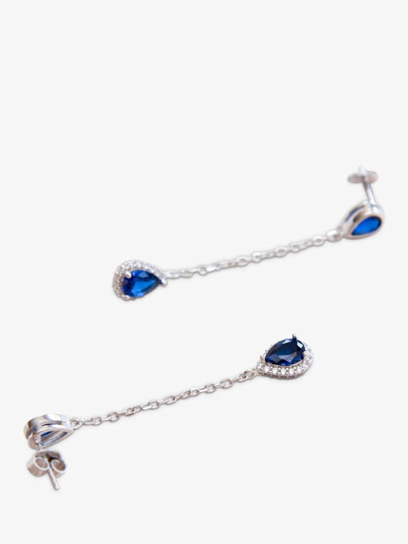 IBB cubic zirconia teardrop earrings, UK version
