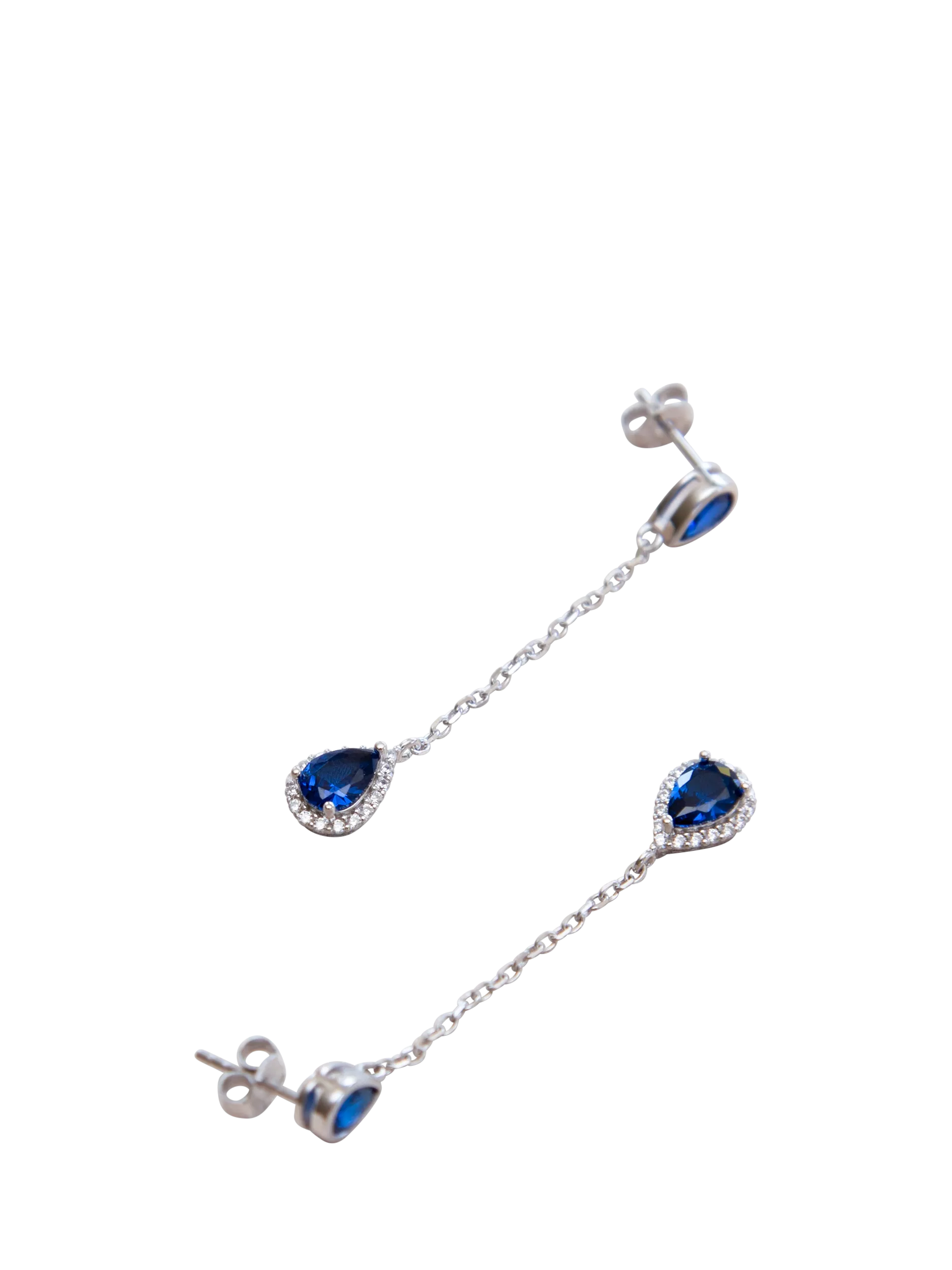 IBB cubic zirconia teardrop earrings, UK version
