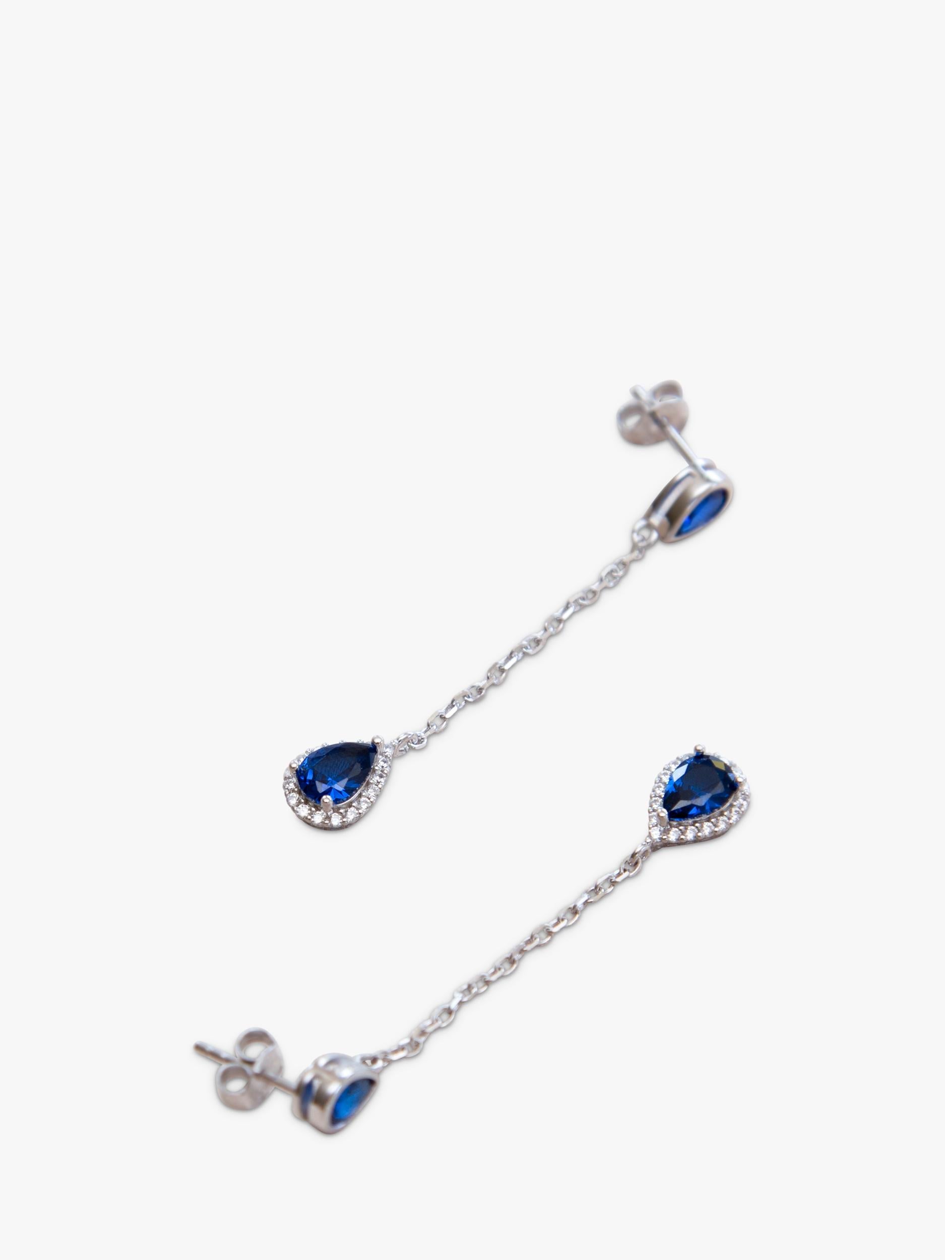 IBB cubic zirconia teardrop earrings, UK version