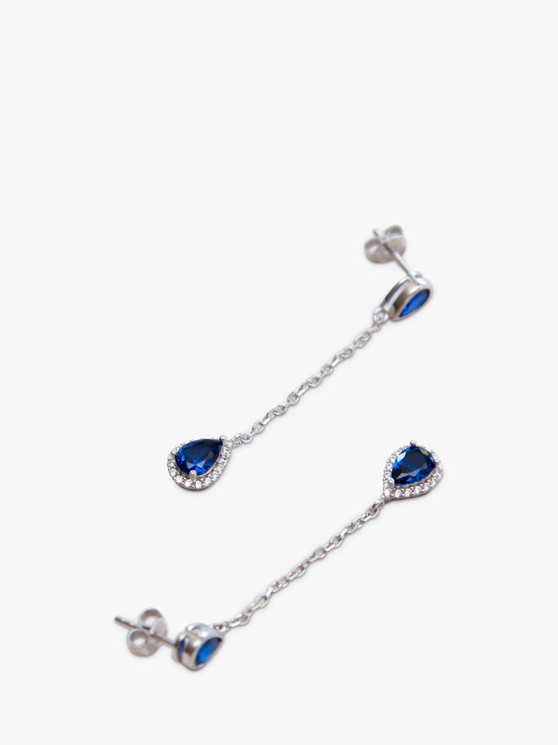 IBB cubic zirconia teardrop earrings, UK version