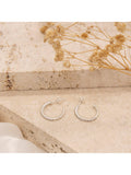 IBB sterling silver cubic zirconia earrings (British brand)