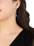 IBB cubic zirconia teardrop earrings sterling silver multi, UK version