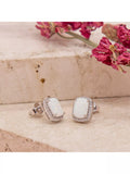 IBB cubic zirconia halo stud earrings multi, UK version