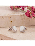 IBB cubic zirconia halo stud earrings multi, UK version