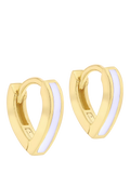 IBB gold-plated sterling silver V-shape huggie earrings, UK version