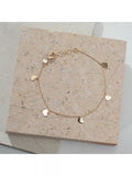 IBB 9ct yellow gold heart charm bracelet, UK version