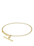IBB 9ct gold T-bar belcher Albert bracelet, imported from the UK