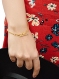IBB 9ct gold T-bar belcher Albert bracelet, imported from the UK