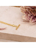 IBB 9ct yellow gold T-bar Figaro bracelet 19cm - British product