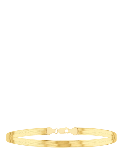 John Lewis IBB Triple Herringbone Bracelet Gold- Buy online at McGrocer