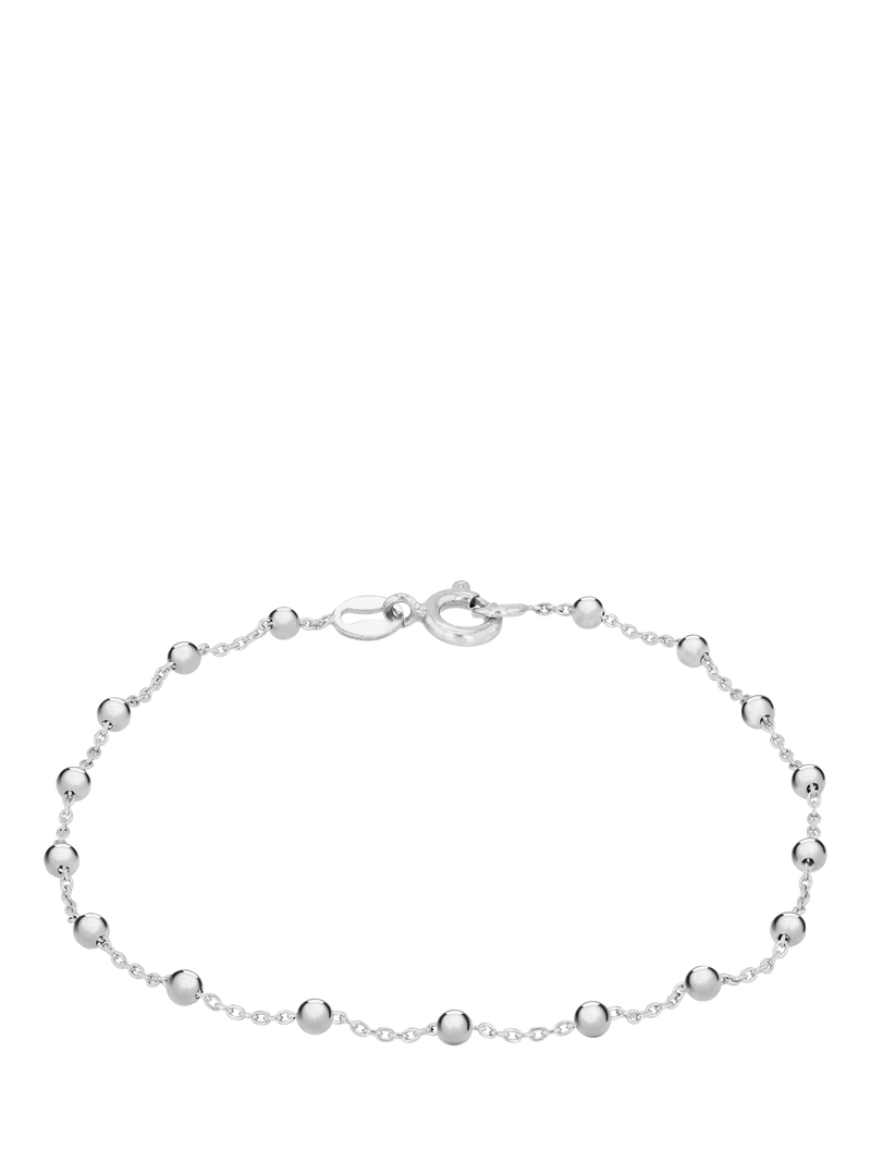 IBB mini ball bracelet rhodium-plated sterling silver - British product