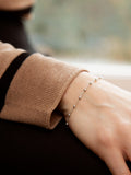 IBB mini ball bracelet rhodium-plated sterling silver - British product