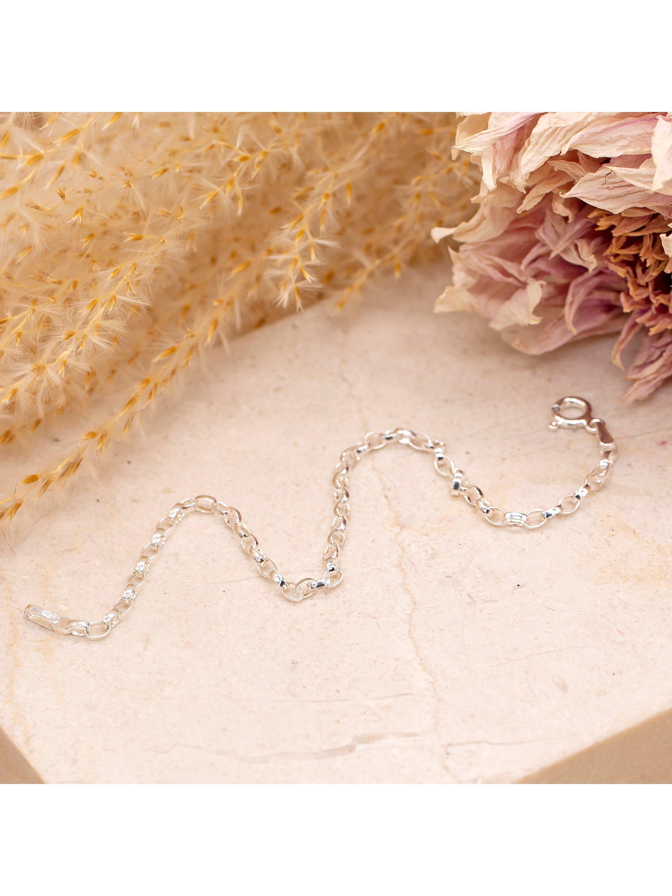 IBB sterling silver oval belcher bracelet 18cm, imported from the UK