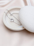 IBB rainbow heart pendant bracelet 16-19cm (British brand)