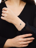 IBB Paua shell heart pendant bracelet 18-20cm - British product