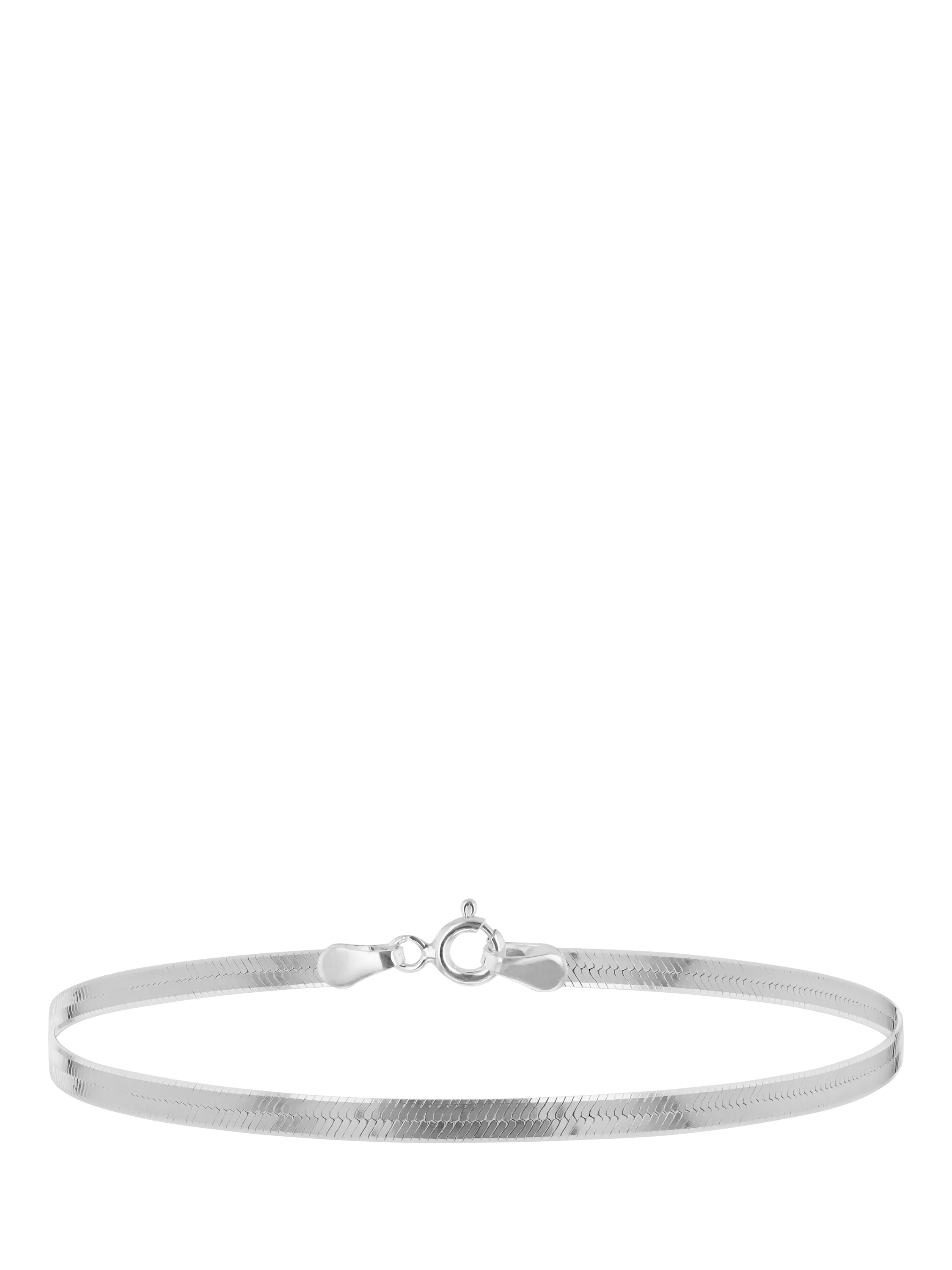 IBB sterling silver triple herringbone bracelet (British brand)