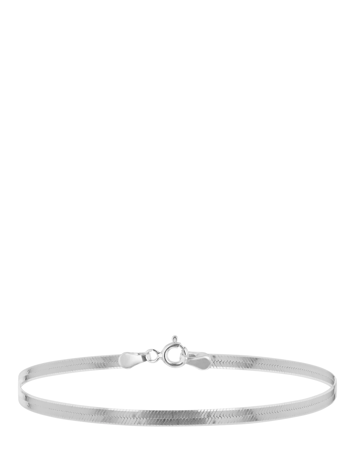 IBB sterling silver triple herringbone bracelet (British brand)
