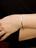 IBB sterling silver triple herringbone bracelet (British brand)