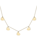IBB 9ct yellow gold heart charm necklace - British product