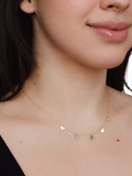 IBB 9ct yellow gold heart charm necklace - British product