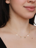 IBB 9ct yellow gold heart charm necklace - British product