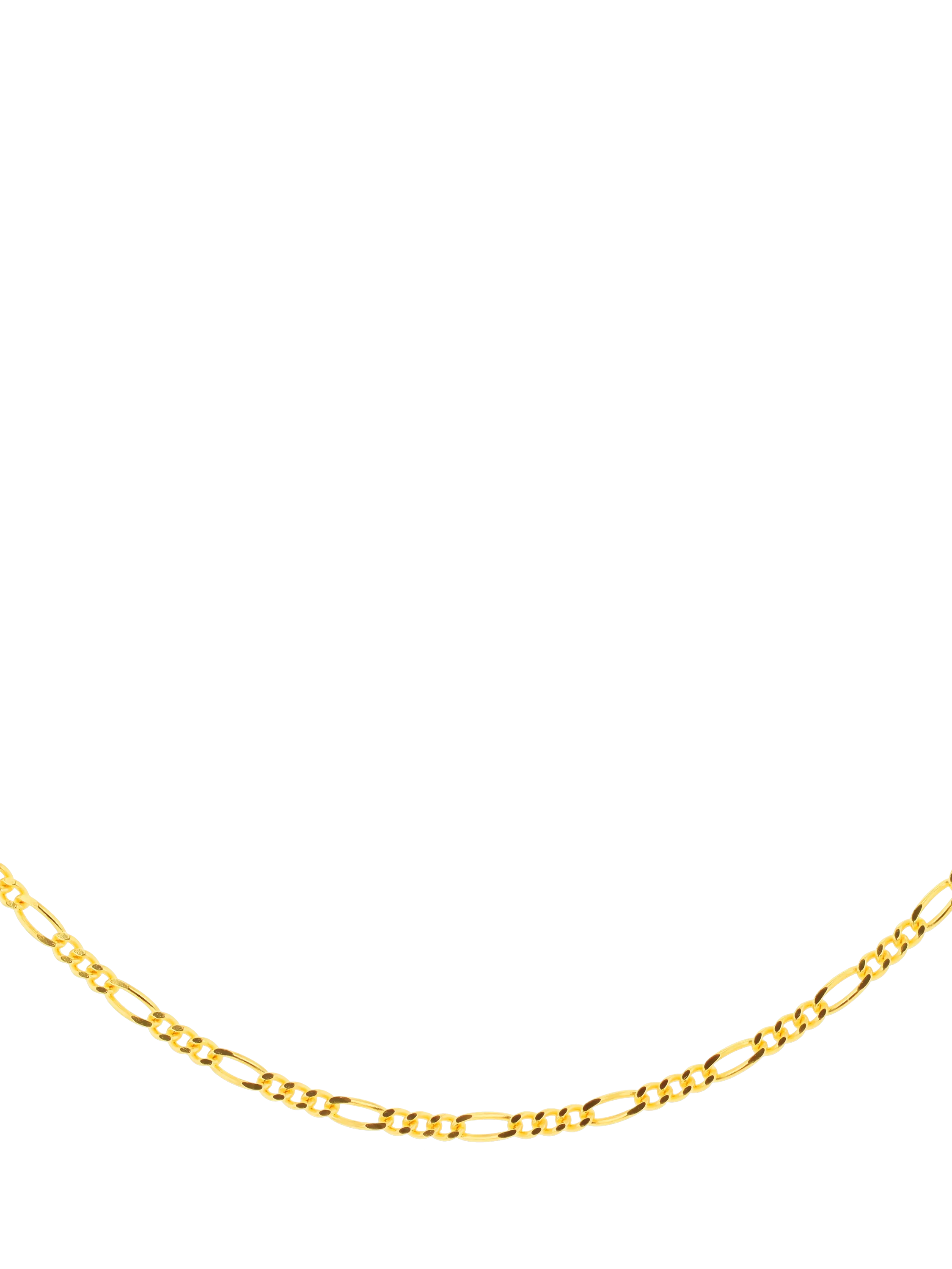 IBB Figaro chain necklace gold plated sterling silver - British product