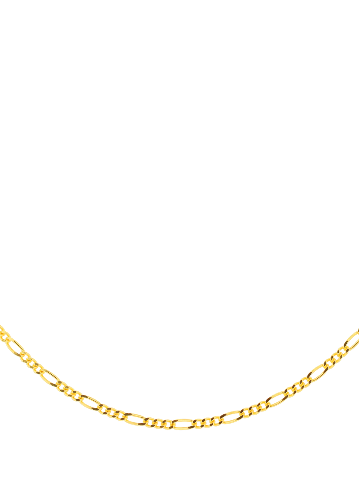 IBB Figaro chain necklace gold plated sterling silver - British product